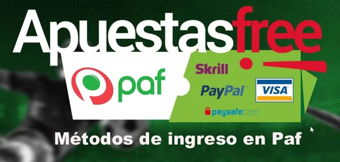 métodos de pago Paf