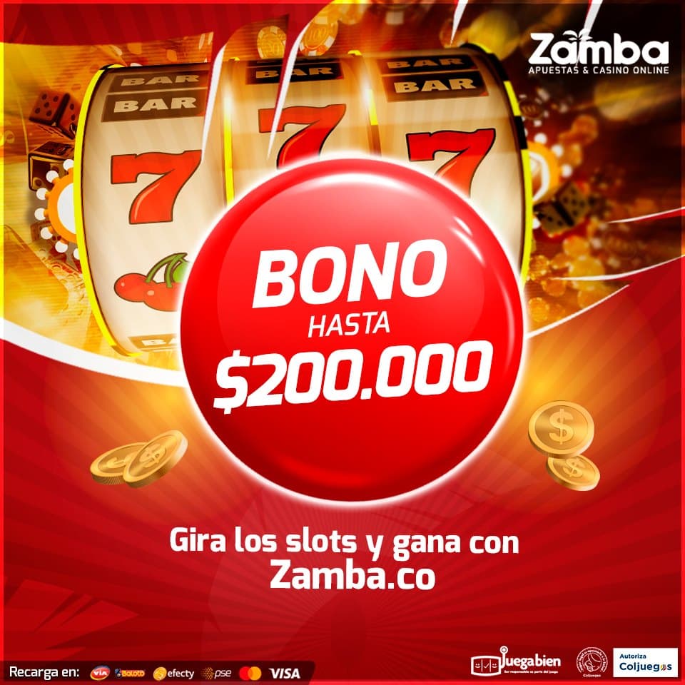 Sistema de bonos del casino de Zamba para Colombia