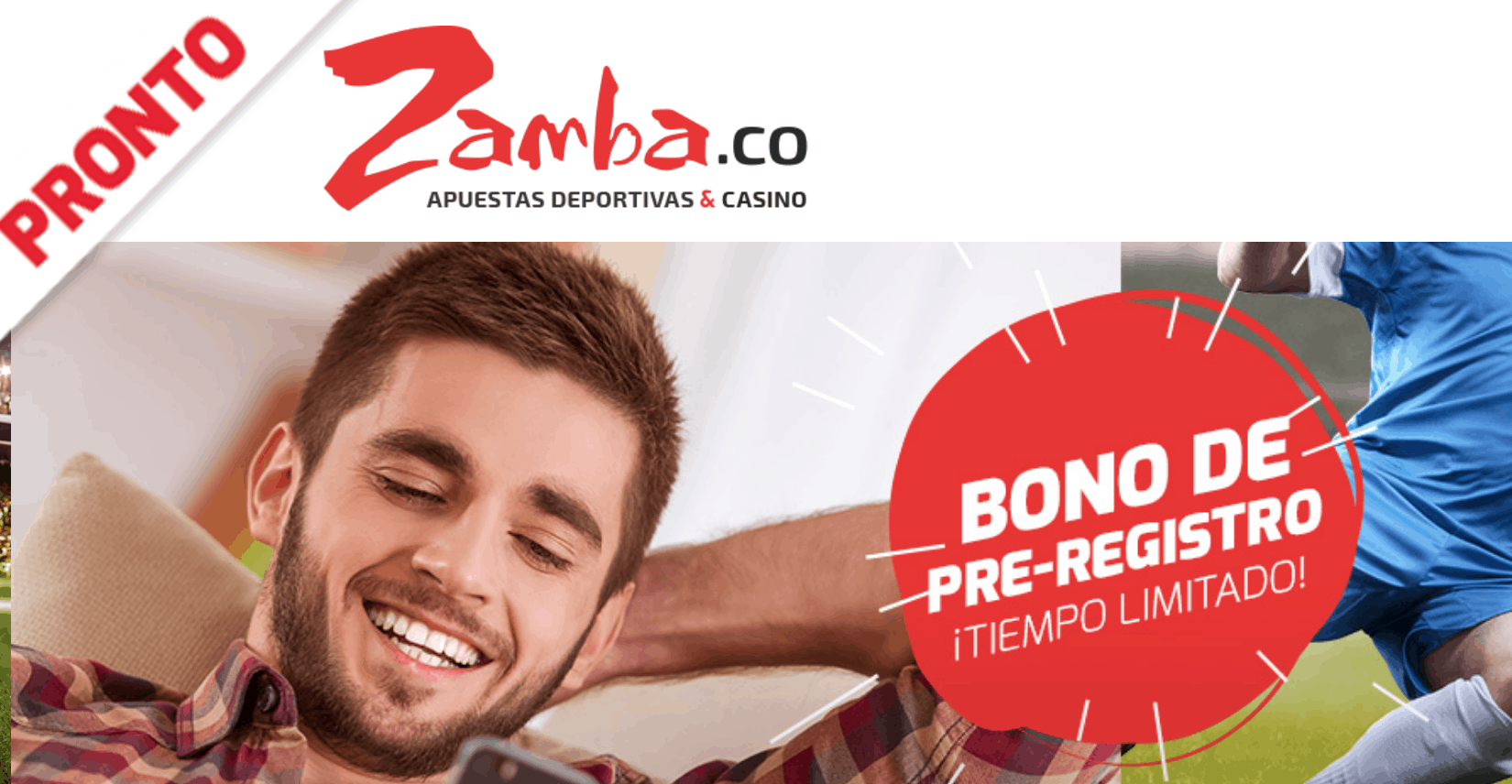 Bonos de registro en Zamba Colombia