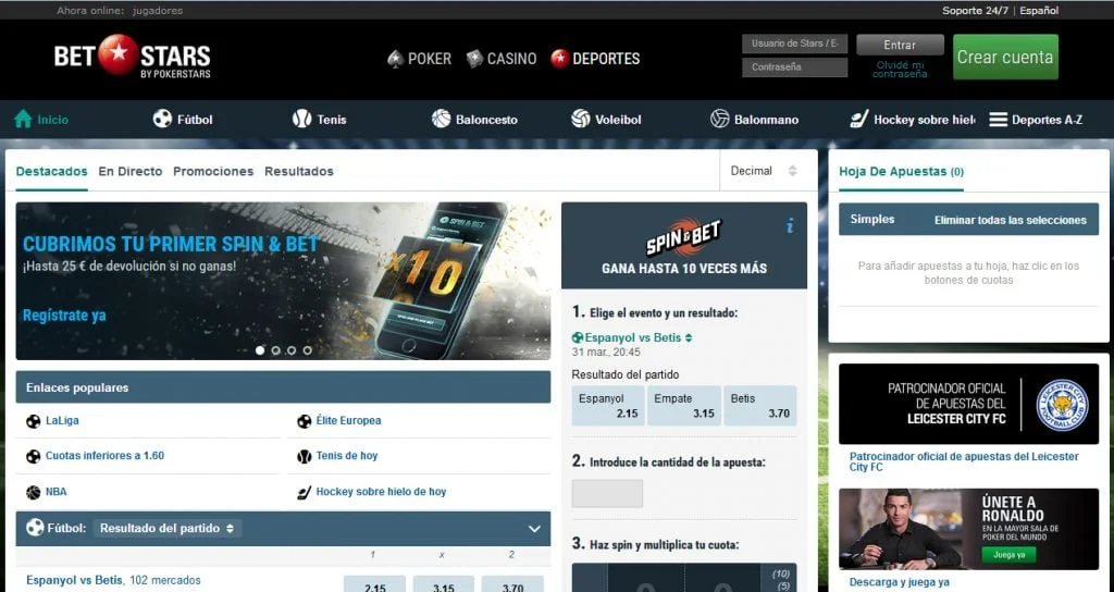 betstar pagina de inicio