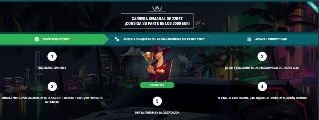 22bet casino venezuela