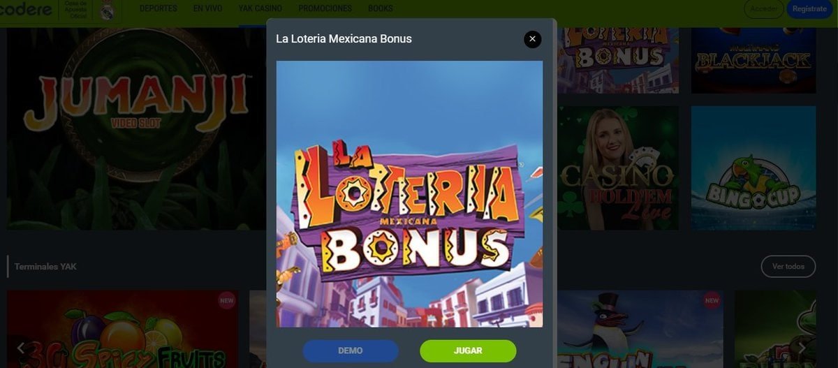codere slot loteria mexicana