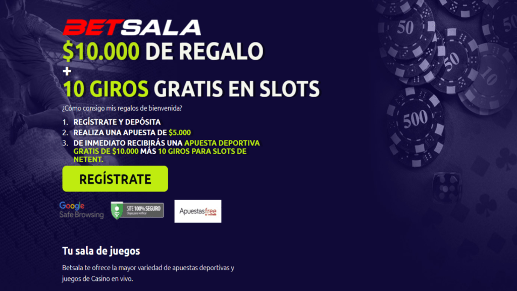 betsala como conseguir giros gratis