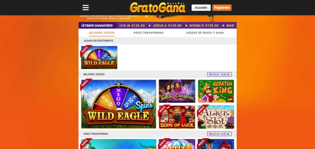 web de gratogana