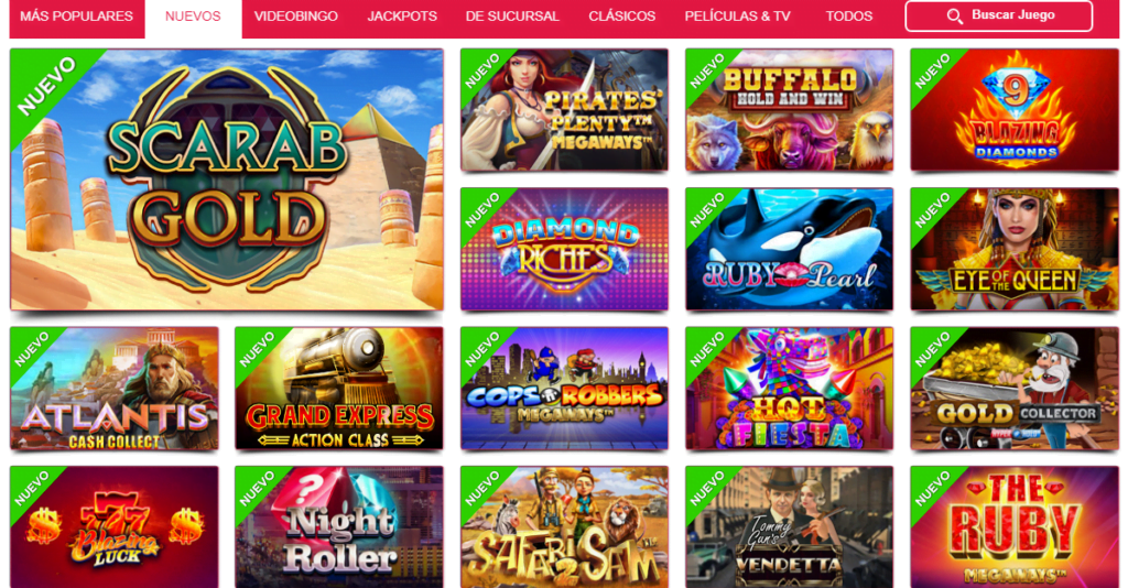 caliente nuevas slots