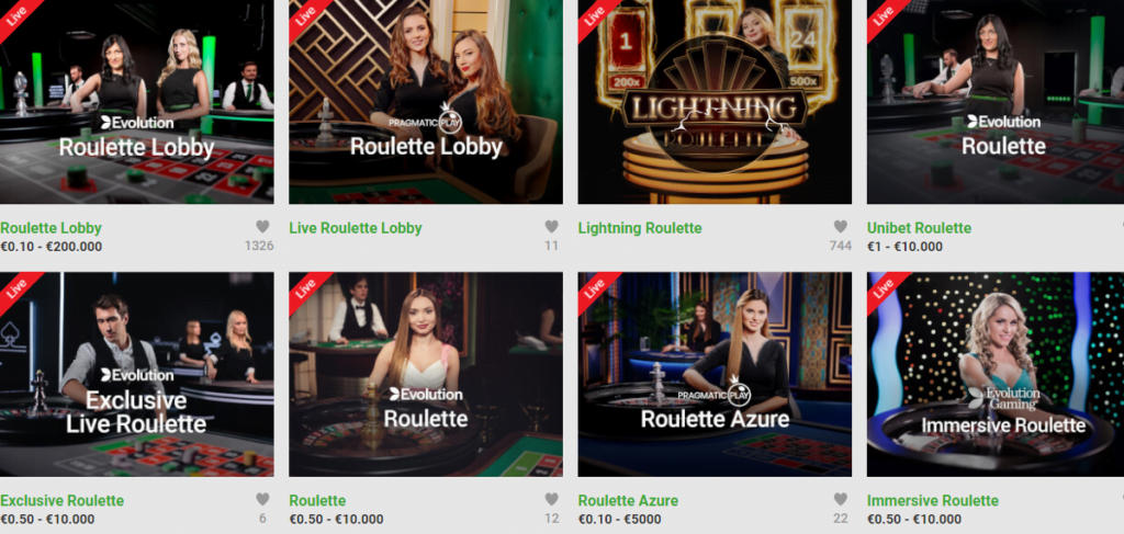 unibet play roulette