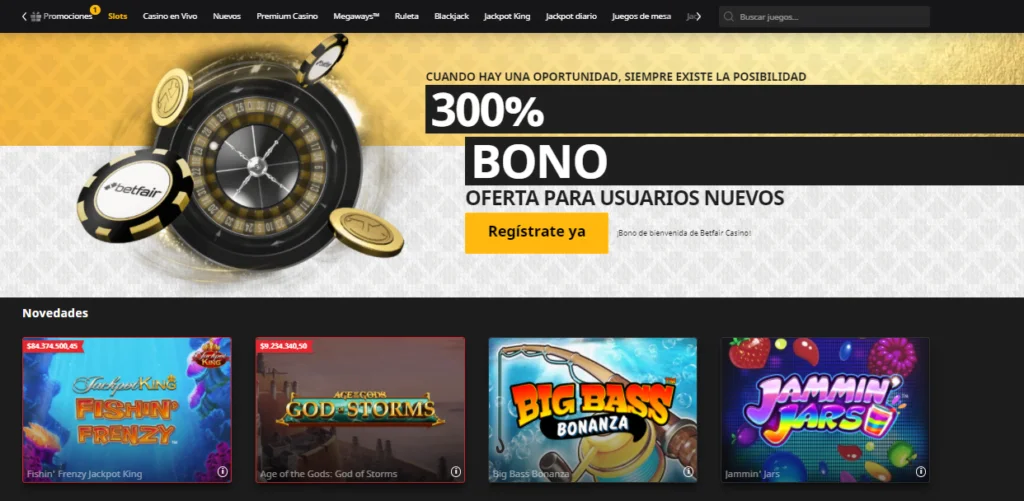 betfair bono para slots