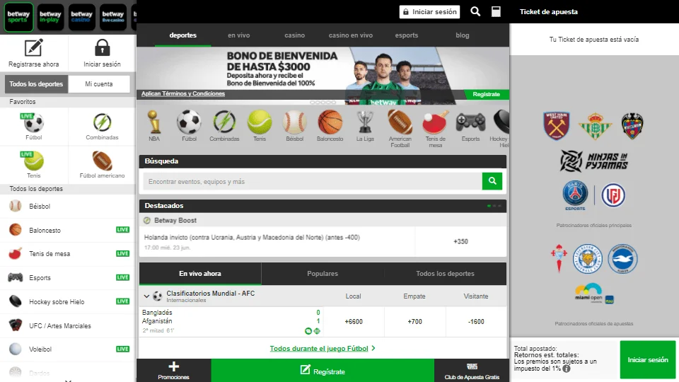 betway sportsbook