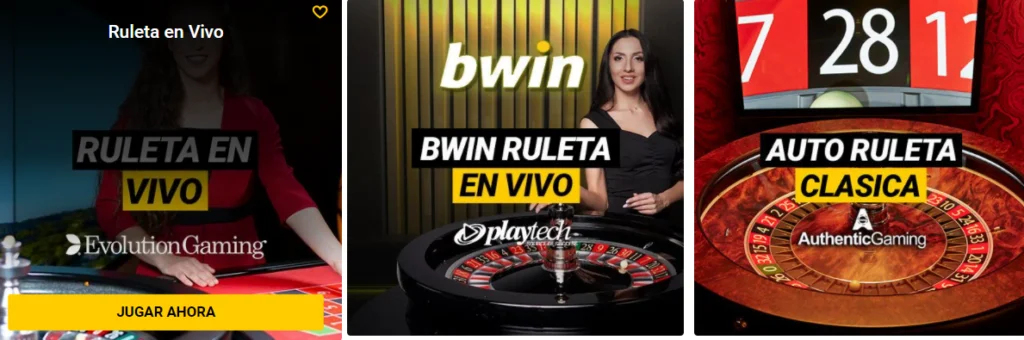 ruleta en vivo de bwin