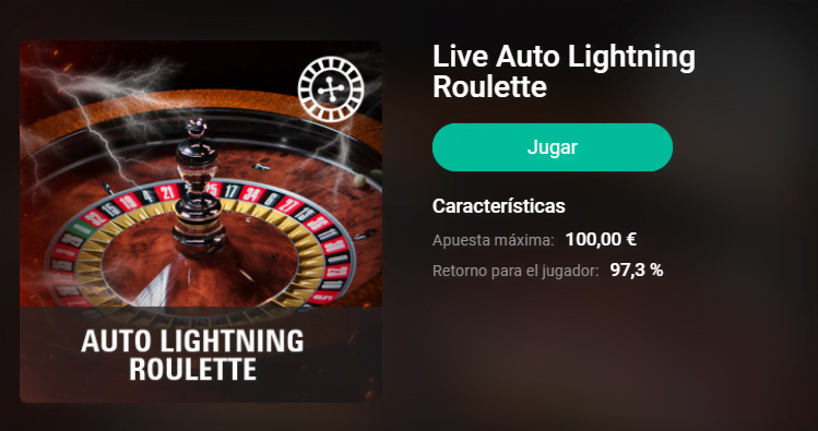 ruleta relámpago en vivo pokerstars casino