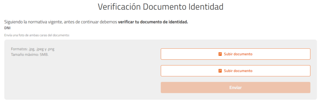 verificación de identidad en Luckia