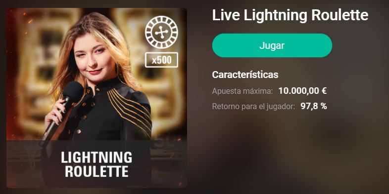 ruleta lightning en pokerstarscasino