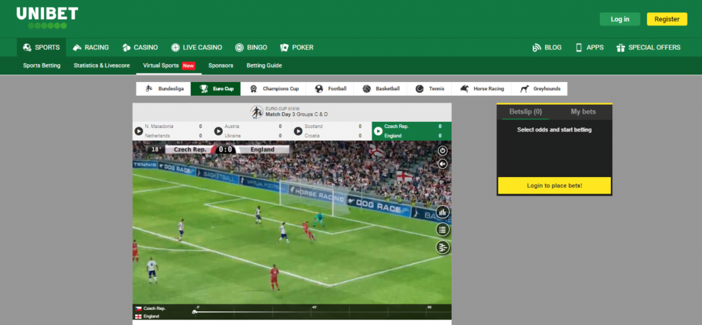 Unibet virtual sports