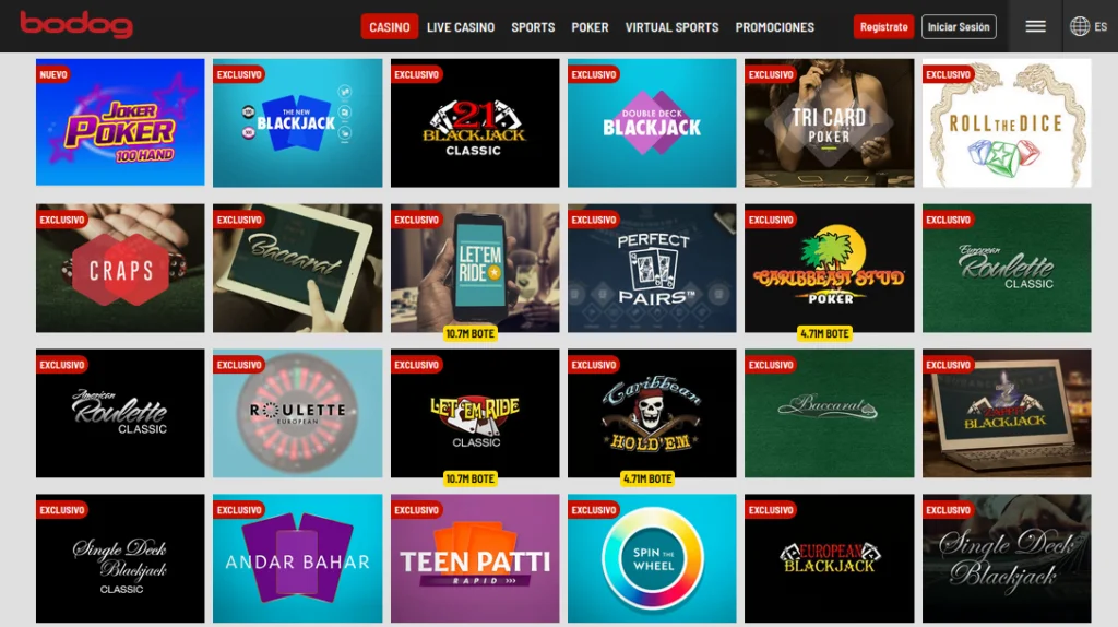 bodog bono de casino