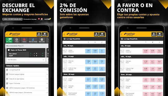 exchange app betfair