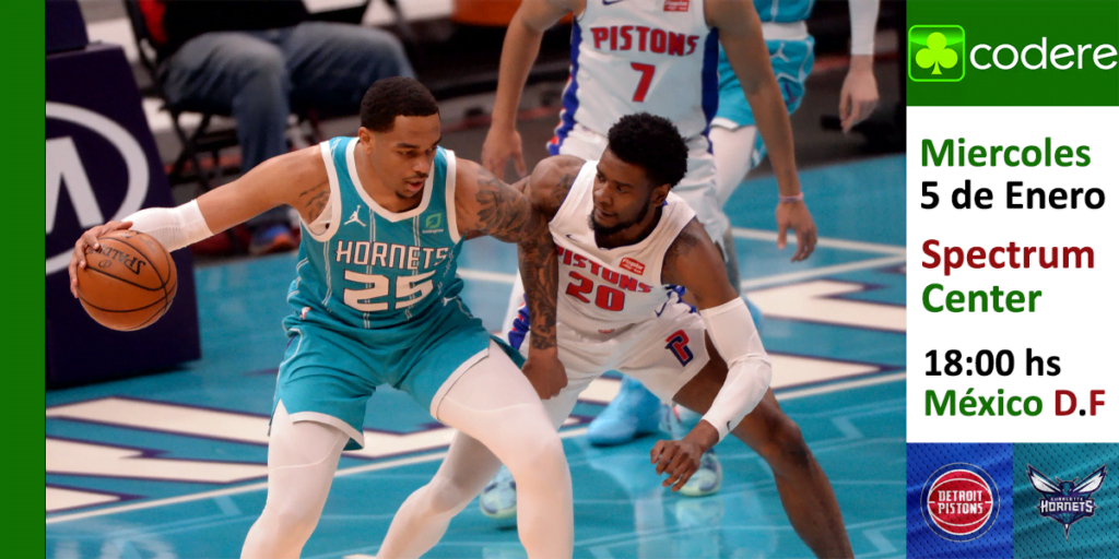 codere hornets y pistons