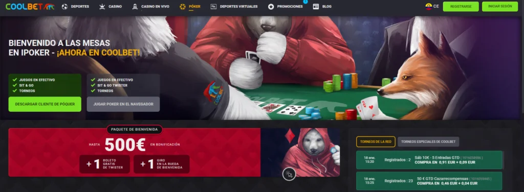 coolbet bono poker ecuador