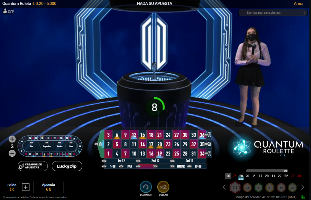 ruleta quantum en vivo