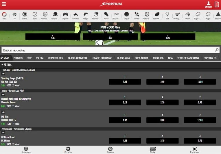 sportium tableta android