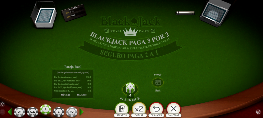 blackjack royal pairs gratogana