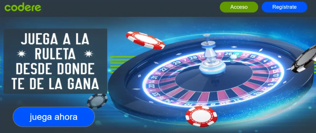 ruleta en vivo de codere