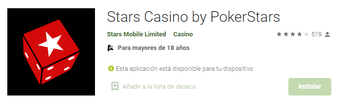 app android pokerstars casino