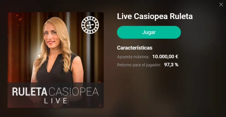 ruleta en vivo pokerstars casino