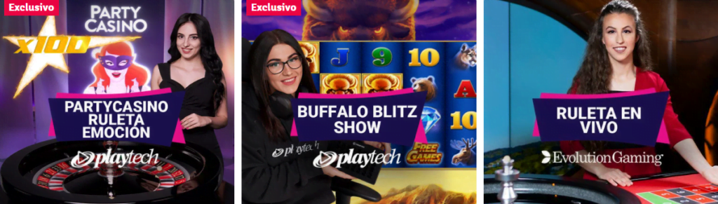 app de partycasino ruletas en vivo