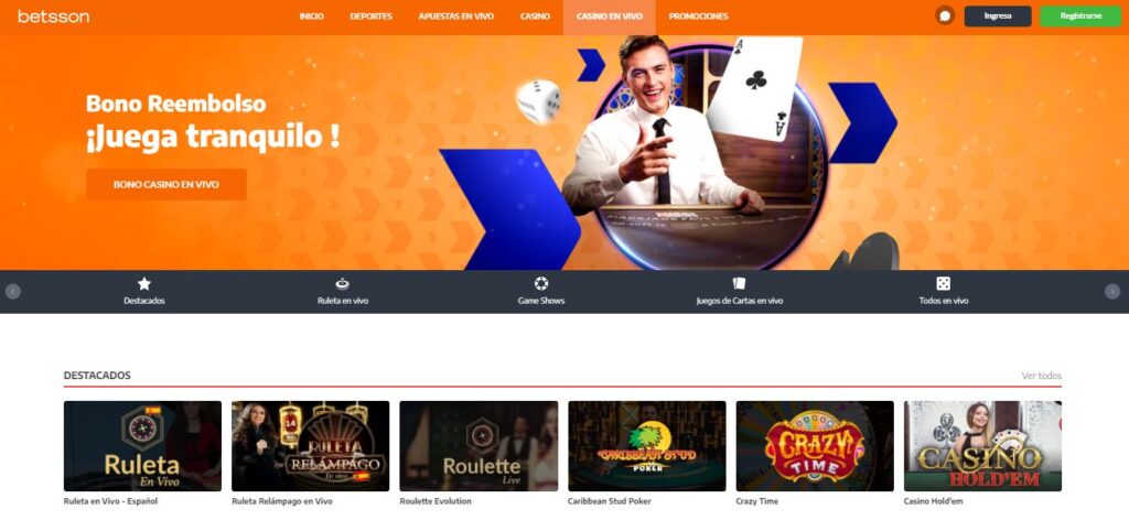 bono betsson casino colombia