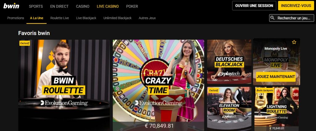 bwin casino en directo