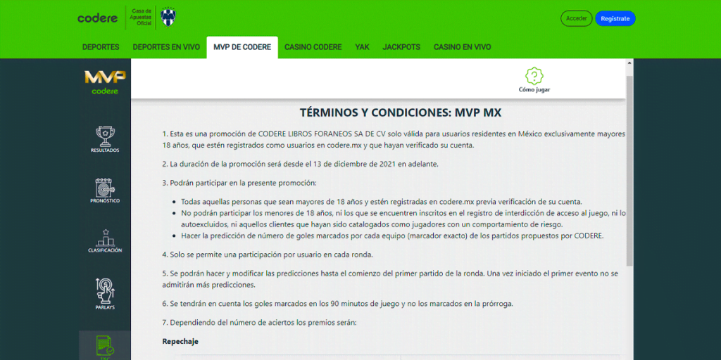 codere mvp