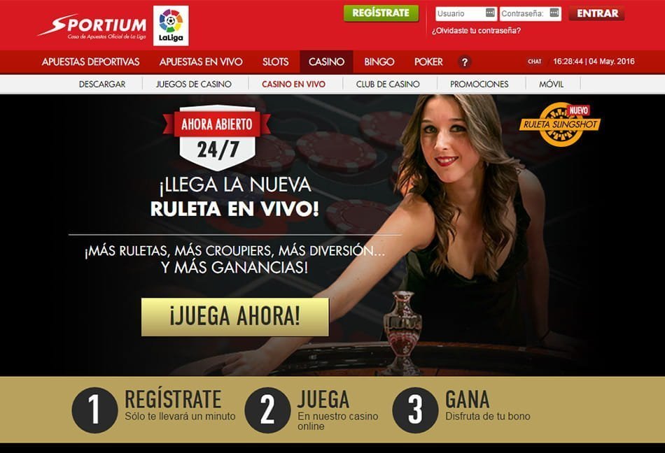 sportium casino en vivo