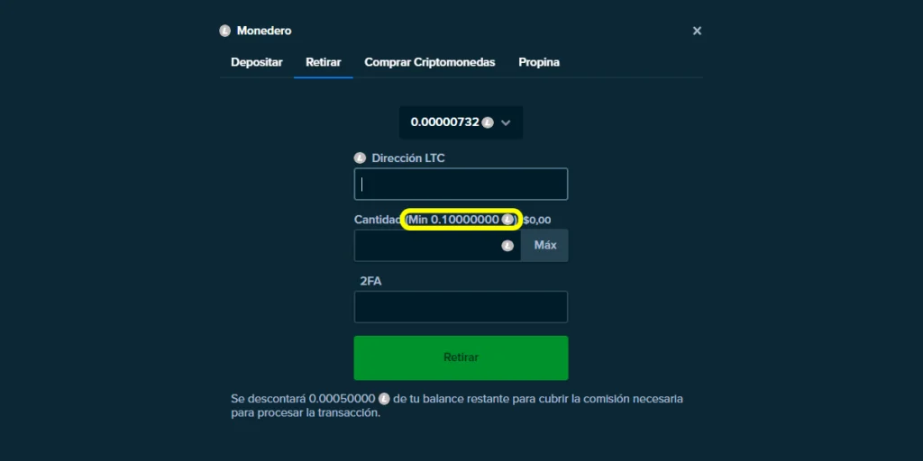 stake como retirar dinero