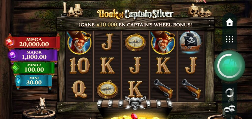 book of captain silver genesis casino