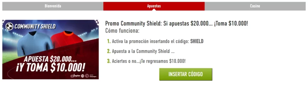 sportium promo community shield