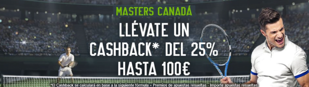 cashback Codere masters canadá