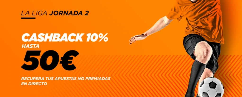 cashback kirolbet jornada 2 laliga