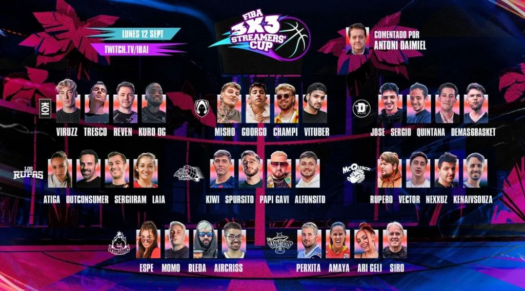 apuestas al fiba 3x3 streamer cup de ibai