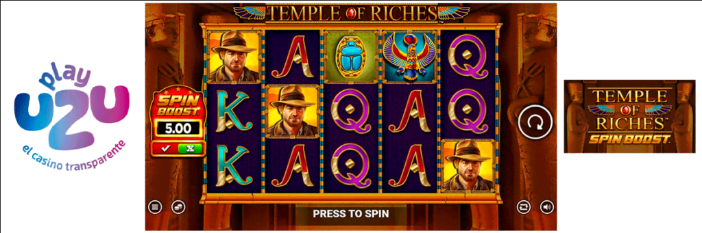 temple of riches spin boost mexico playuzu casino