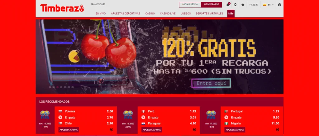 timberazo sin deposito