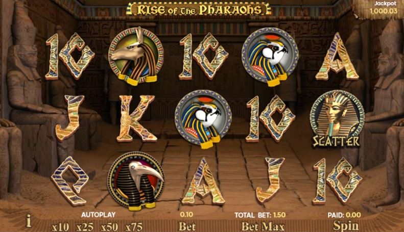 rise of the pharaohs 888casino