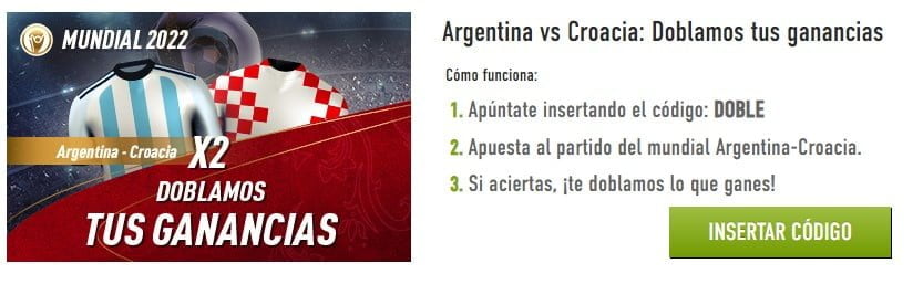 promoción sportium argentina vs croacia