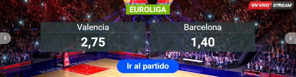 ver valencia basket vs barcelona euroliga 