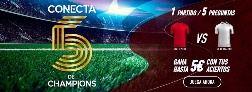 conecta 5 liverpool vs madrid sportium