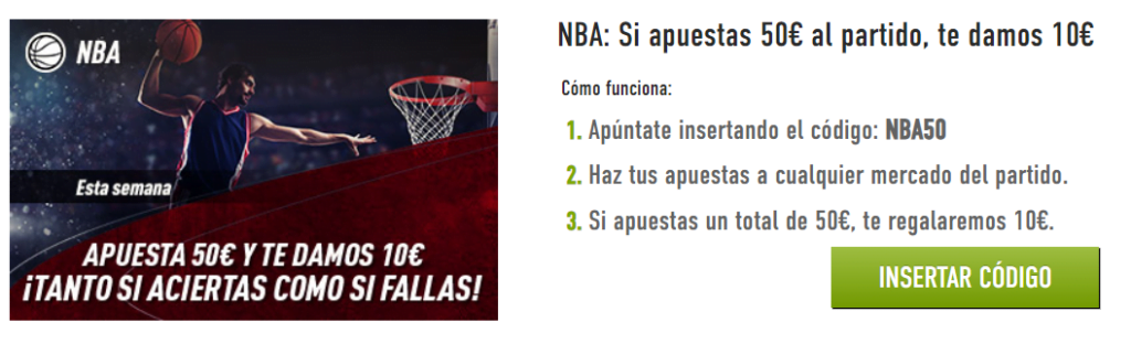 nba promoción sportium