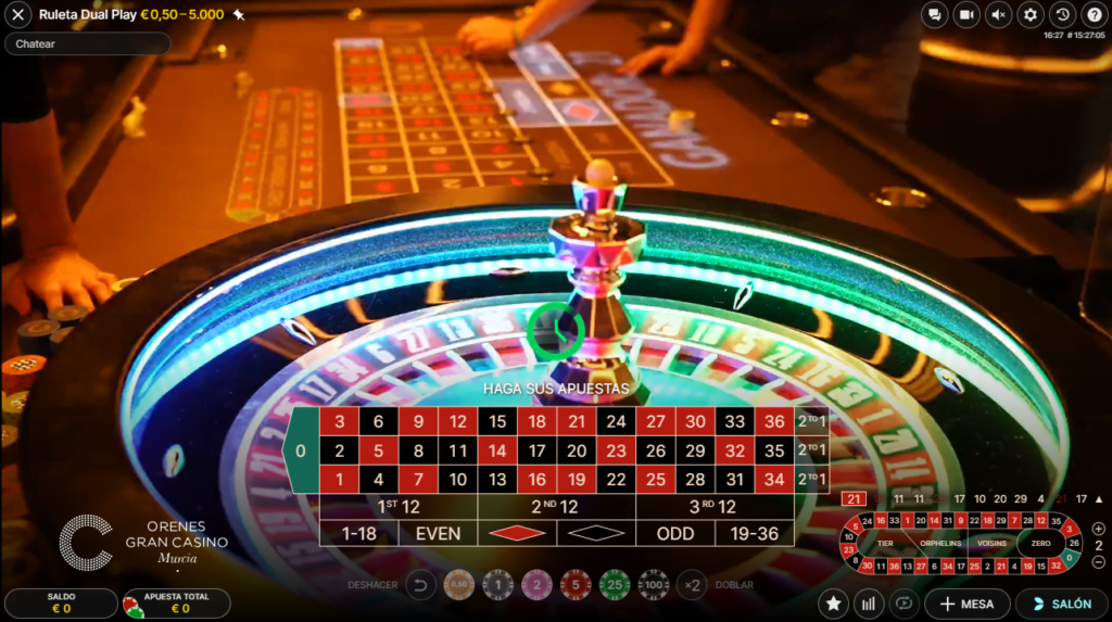 ruleta dual play luckia