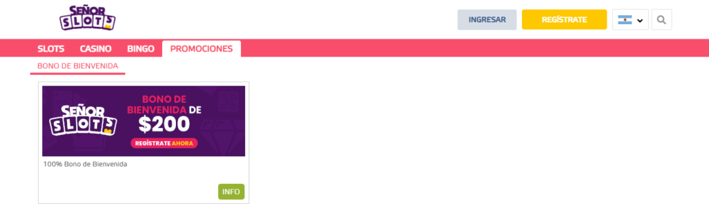srslots bono argentina