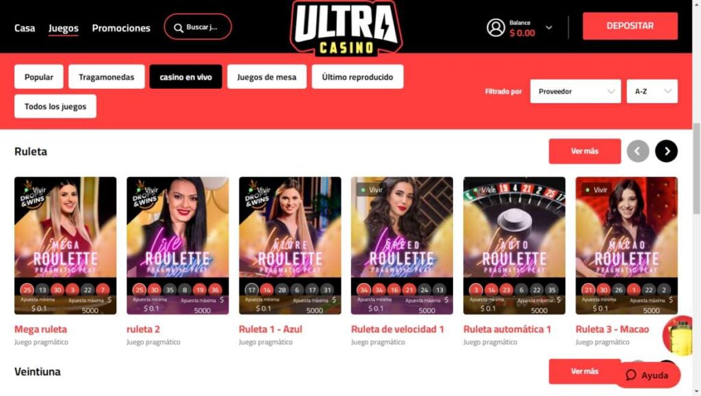 ultracasino live casino