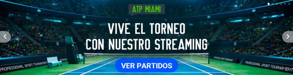 ver alcaraz vs bagnis atp miami