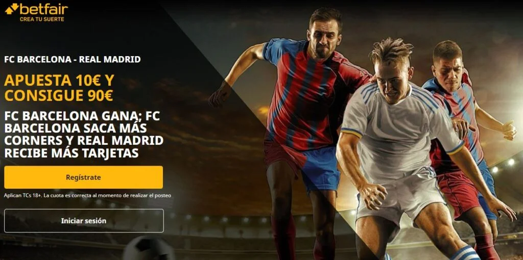 cuotón betfair barça vs madrid